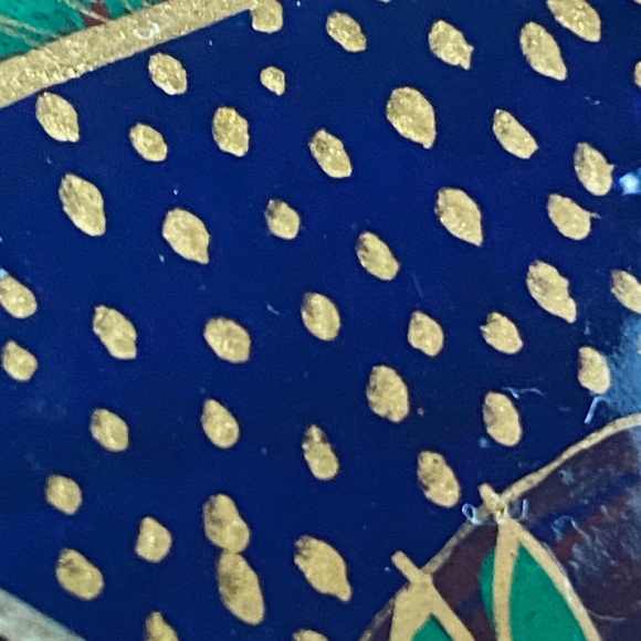 Starry Night In The Forest I Lacquer Papier-Mâché Lidded Rounded-Rectangle Box - Picture 16 of 16